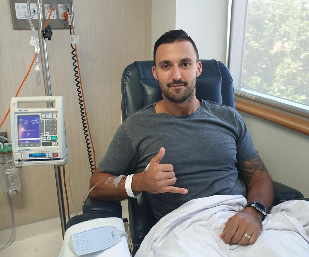 Nic Jovanovic testicular cancer returns for second time