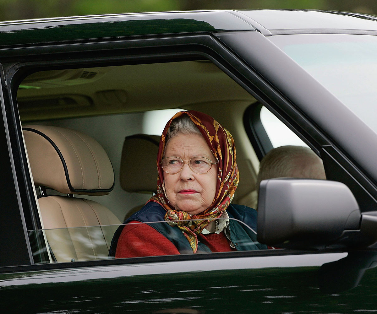the queen driving