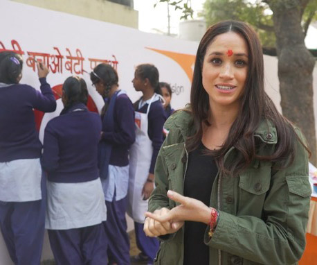 meghan markle in india with world vision