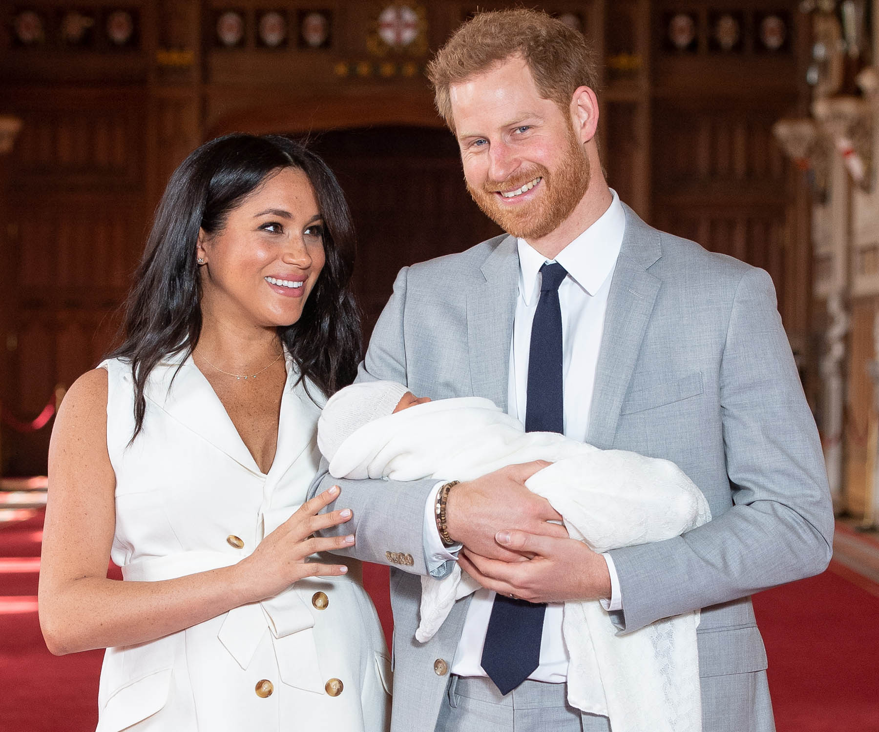 meghan markle prince harry and archie harrison