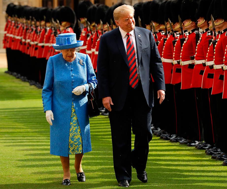 donald trump and the queen
