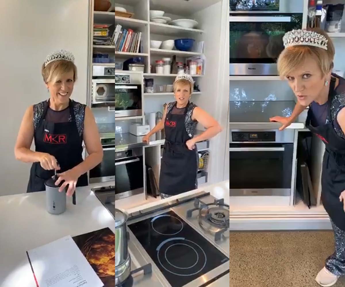 Hilary Barry dons a tiara to show us how to make scones and we love it!