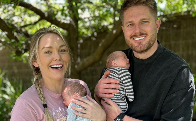 Christmas comes early for MAFS’ Bryce Ruthven and Melissa Rawson as their twins Levi and Tate finally come home