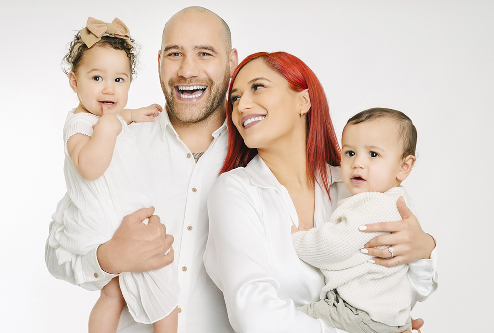 Kiwi League star Bodene Thompson and dance superstar Kaea Pearce reveal the reason they’re bringing their twins home