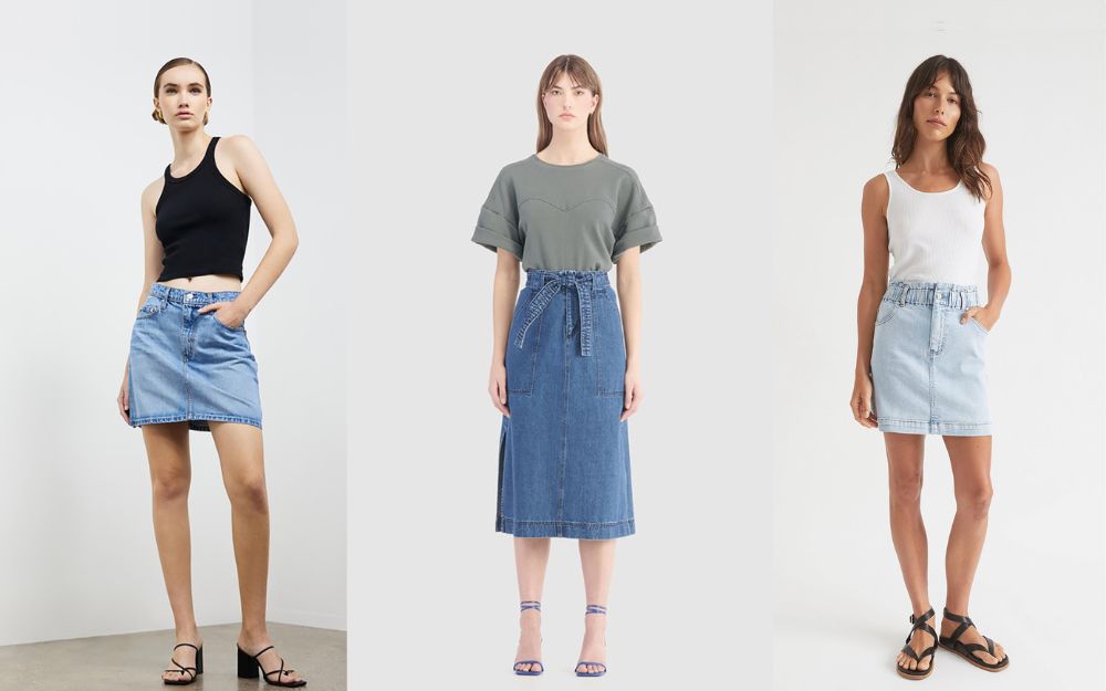How to style denim skirts