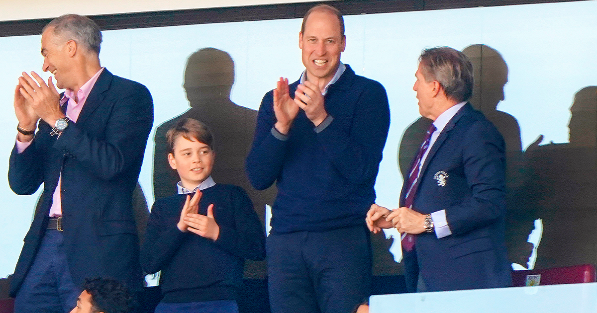 Prince George’s big day out at the football with dad Prince William