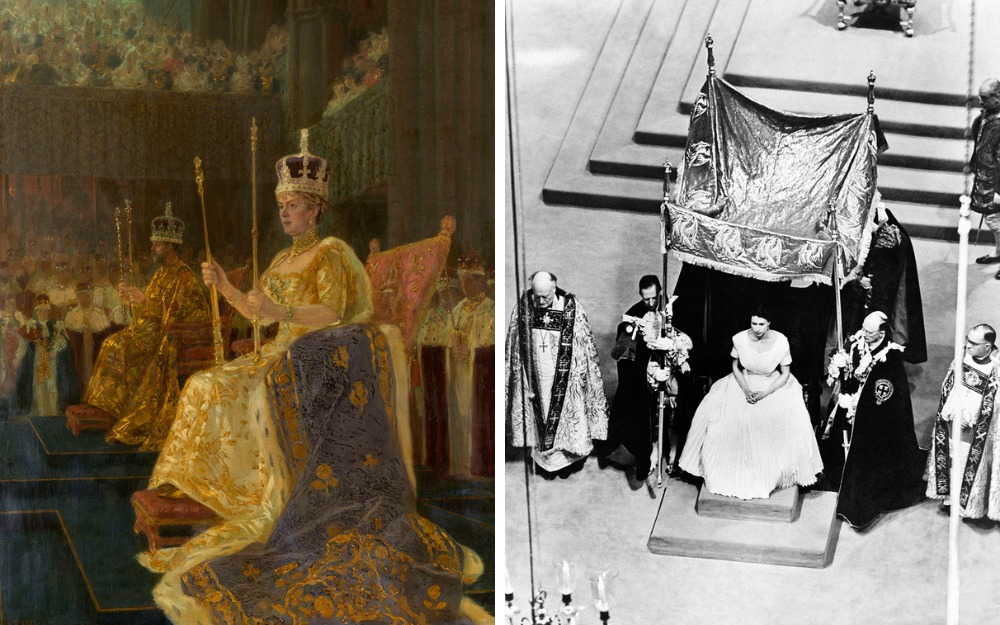 The six stages of the coronation