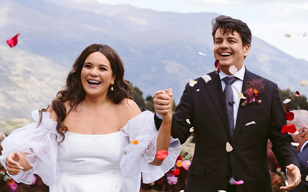 Comedy lovebirds Laura and Joseph’s fun-filled wedding