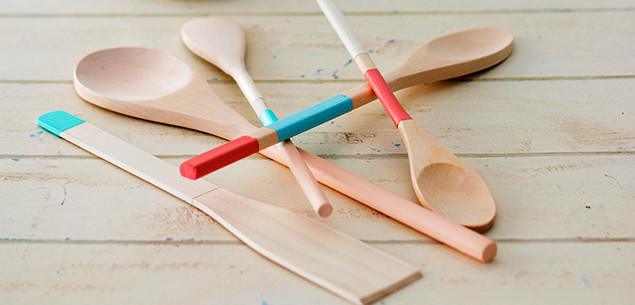 Painted wooden spoons