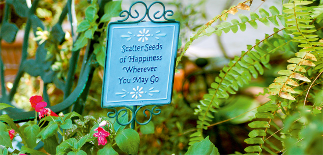Accessorising your garden with signs
