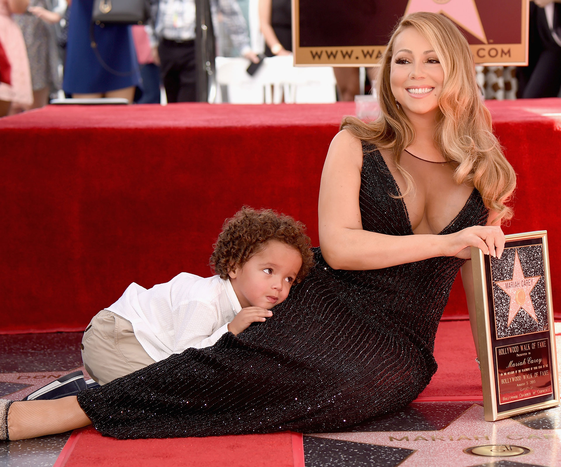 Hit singer Mariah Carey has just received a star on the Hollywood Walk of Fame.