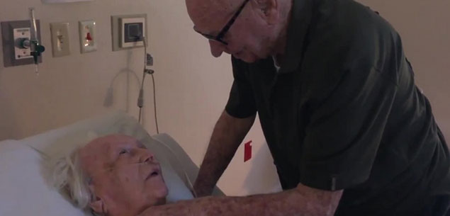 This is true love! A 92-year-old serenades his dying wife of 73 years.