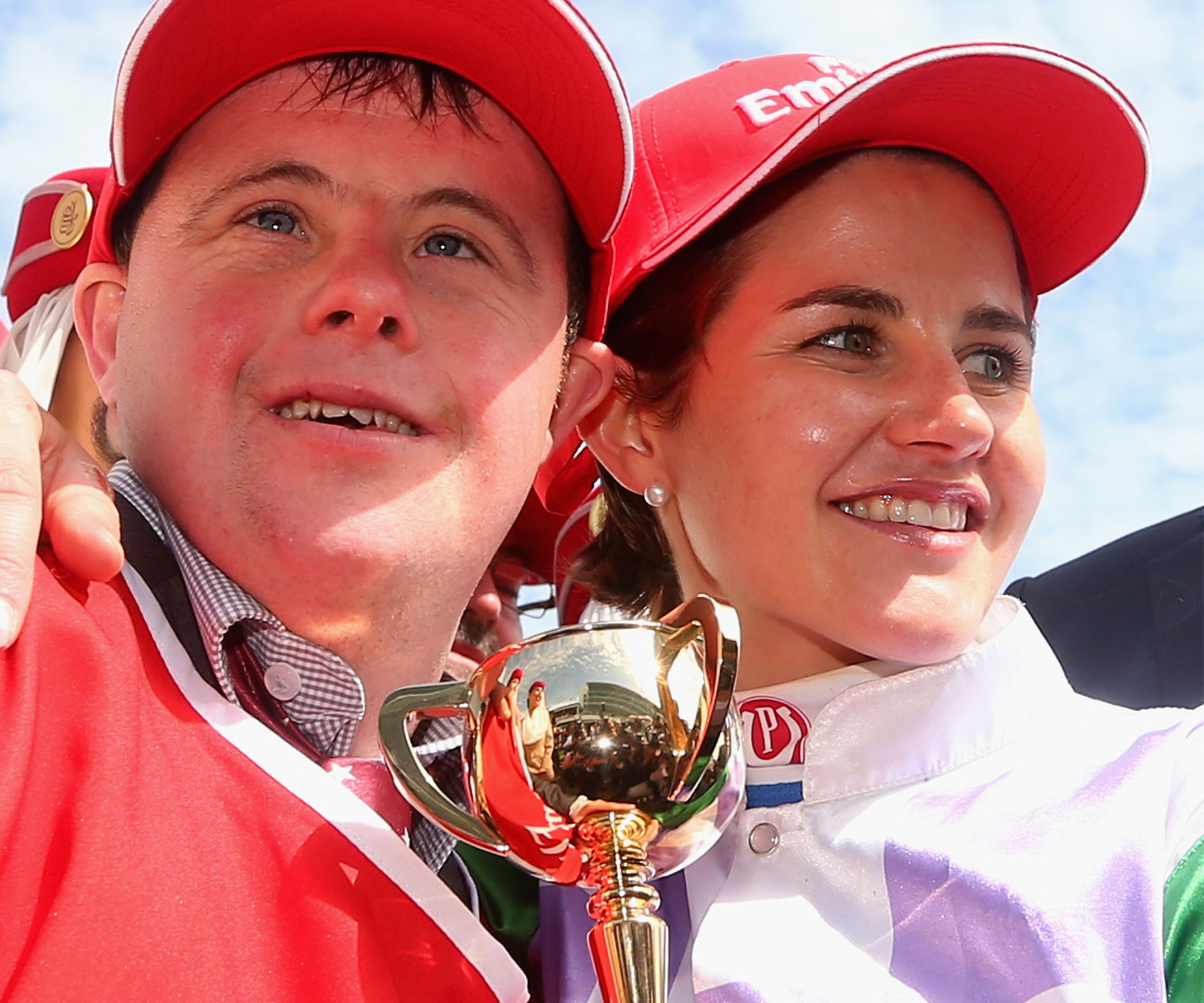 Melbourne Cup winner Michelle Payne with her brother Steven Payne