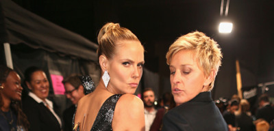 Ellen DeGeneres and Heidi Klum at the People’s Choice Awards