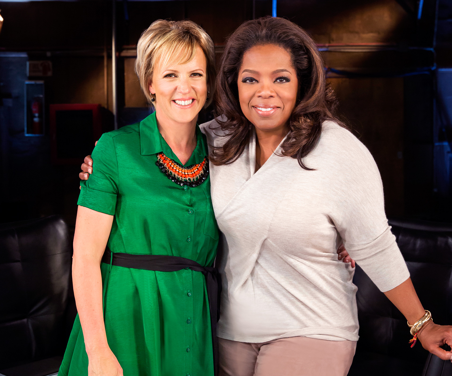 Hilary Barry with Oprah