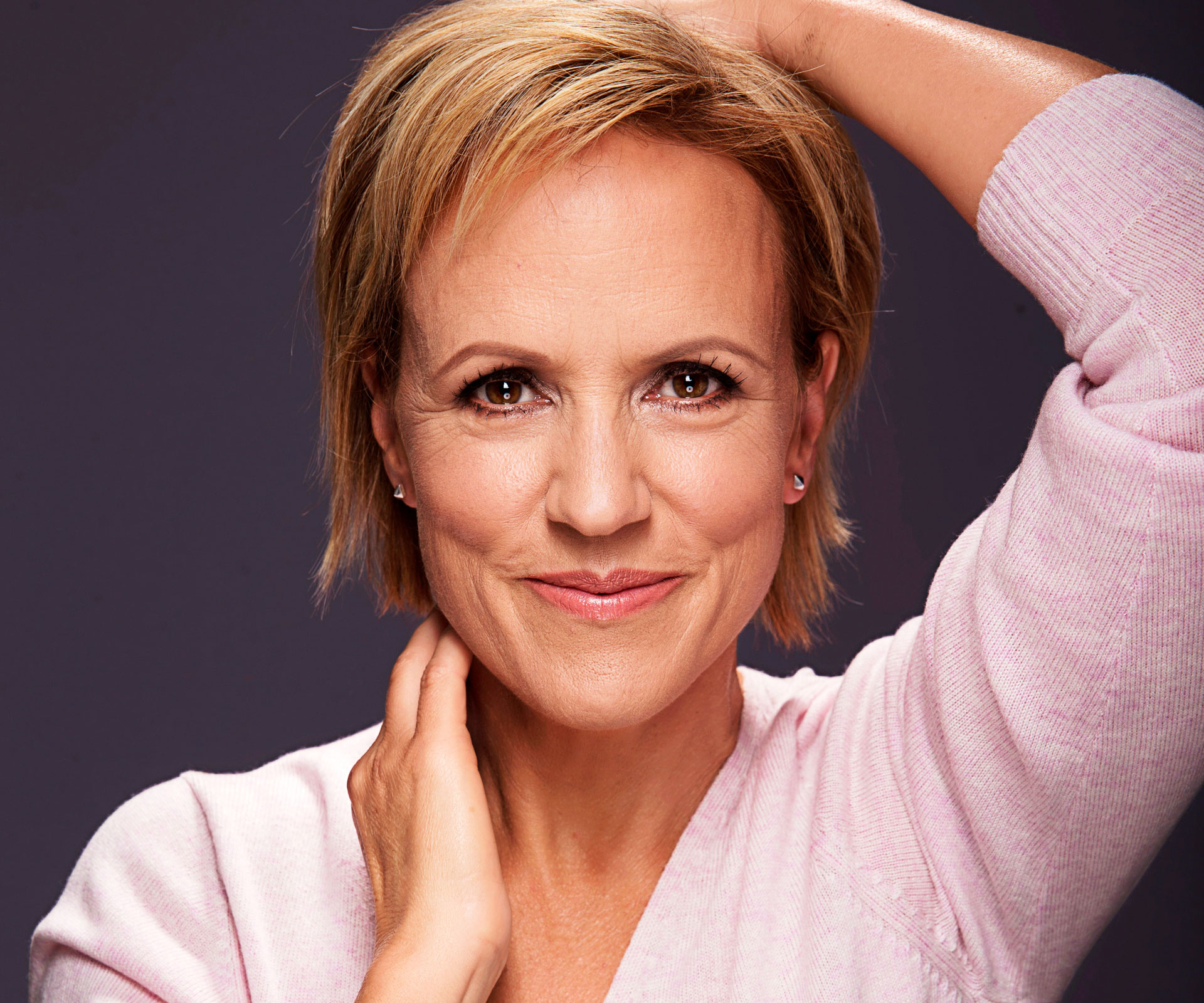 Hilary Barry accepts no makeup challenge