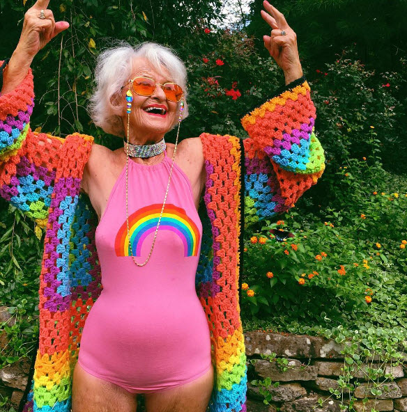 Is this the world’s coolest grandmother?