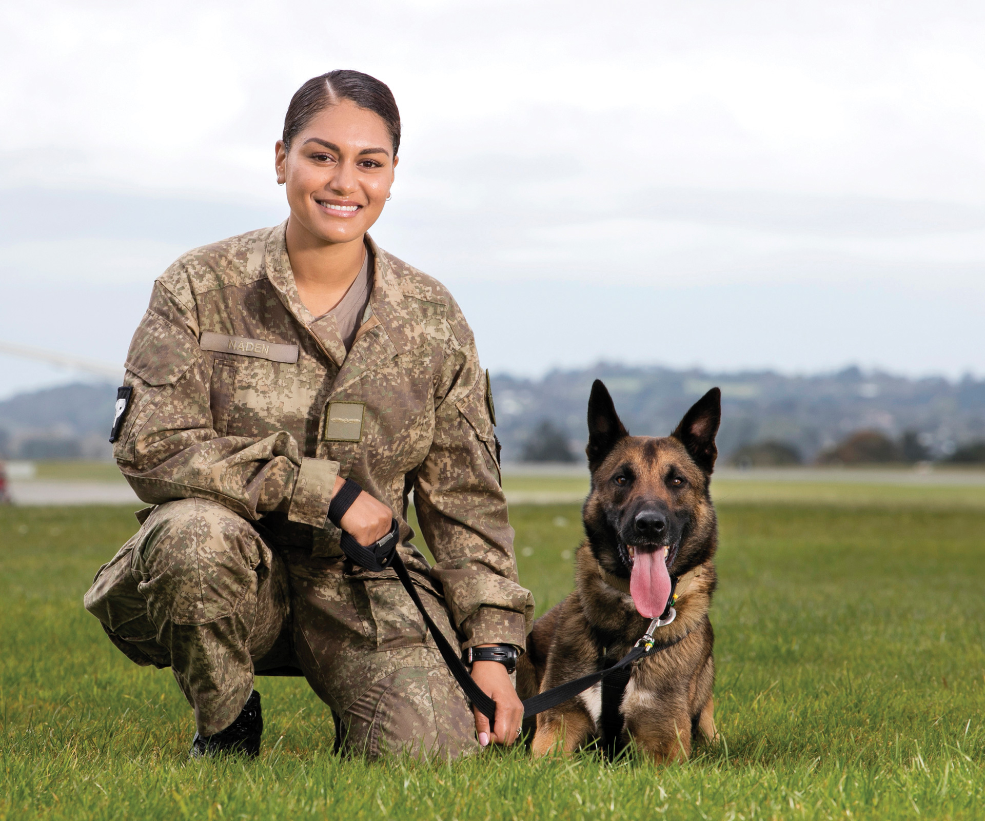 Meet the only female dog handler in the New Zealand Defence Force