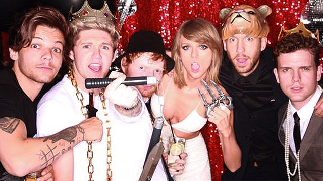 Taylor Swift parties with One Direction – minus ex Harry Styles!